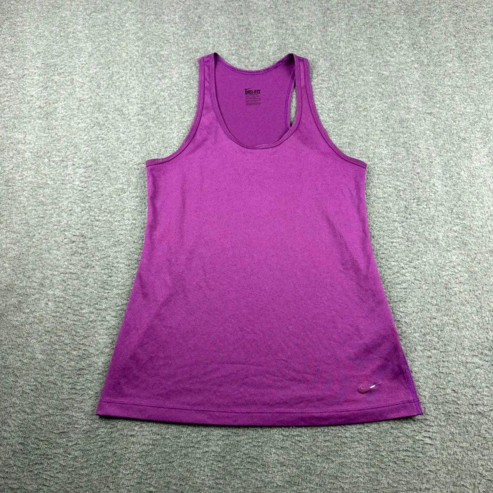 Nike‎ Dri-FIT Womens Purple Racerback Training Tank Top Small 445591-512